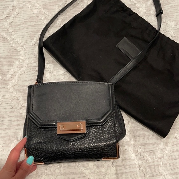 Alexander Wang black leather Prisma cross body bag